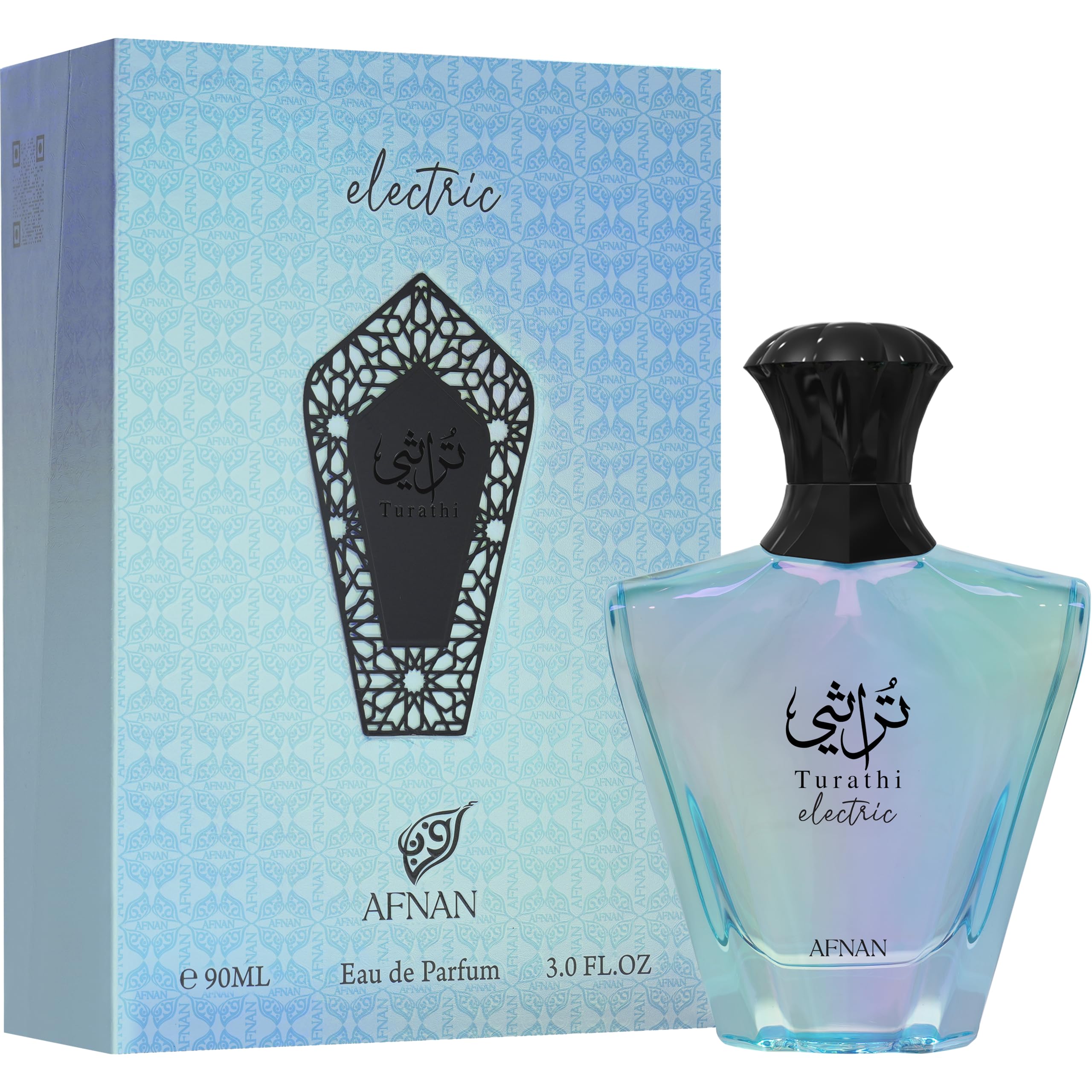 Afnan Turathi Electric Unisex Eau de Parfum, 3.0 Fl. Oz