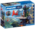 Playmobil | Knights | Dragon Knights Tower | Tower with Dragon, Drawbridge & Dragon’s Head Cave | Knights Castle Toy for Children Aged 4+ | 72113