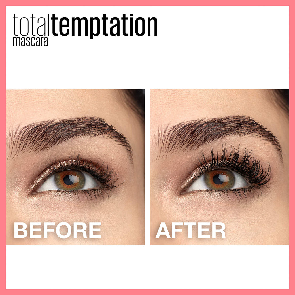 Maybelline New York Total Temptation Waterproof Mascara, Brownish Black, 0.3 fl. oz.