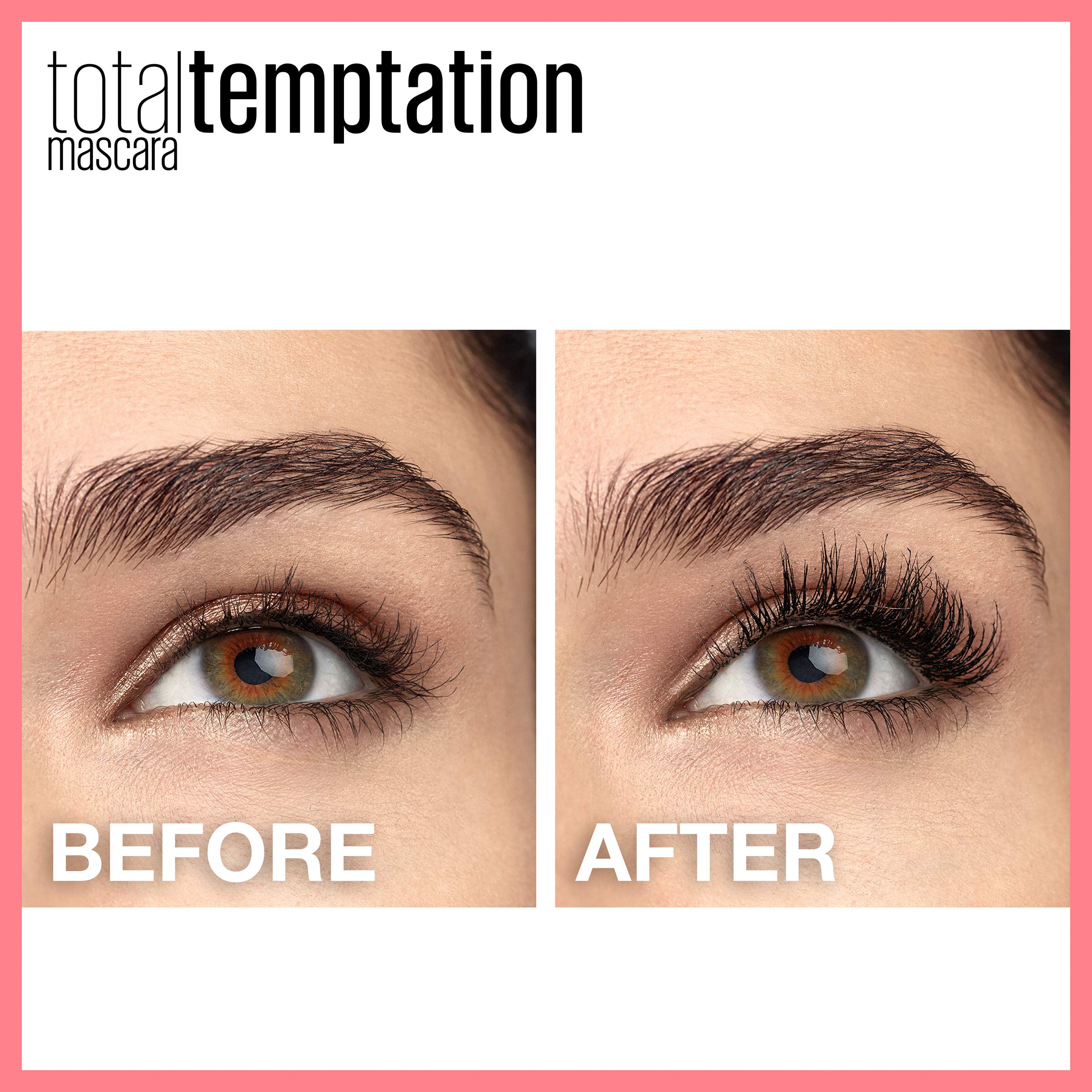 Maybelline New York Total Temptation Waterproof Mascara, Brownish Black, 0.3 fl. oz.