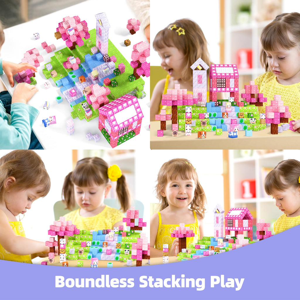 GobiDex 100PCS Magnetic Blocks Kid Building Toys for 3+ Years Old Girls