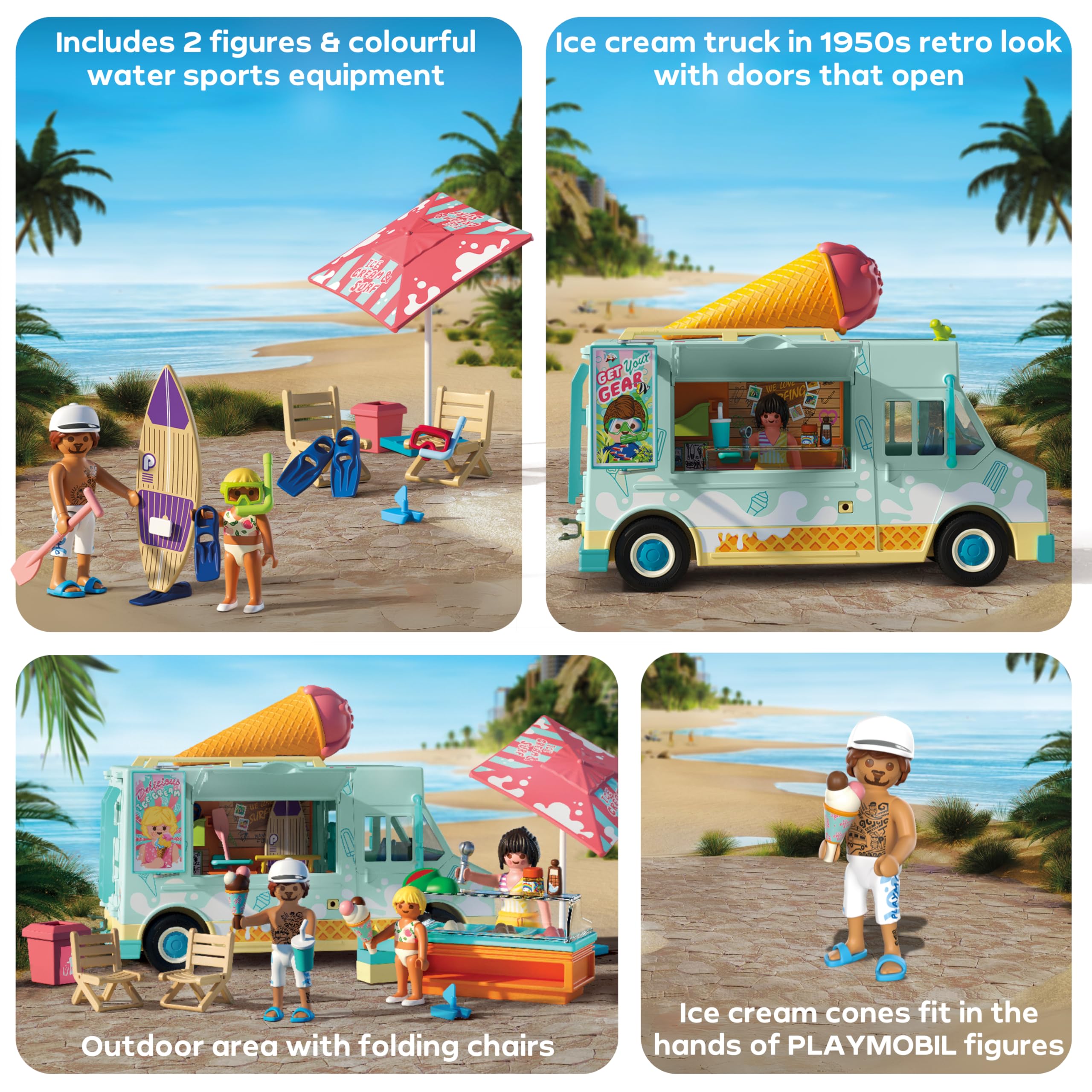 Playmobil Ice Cream Truck with Surf Shop