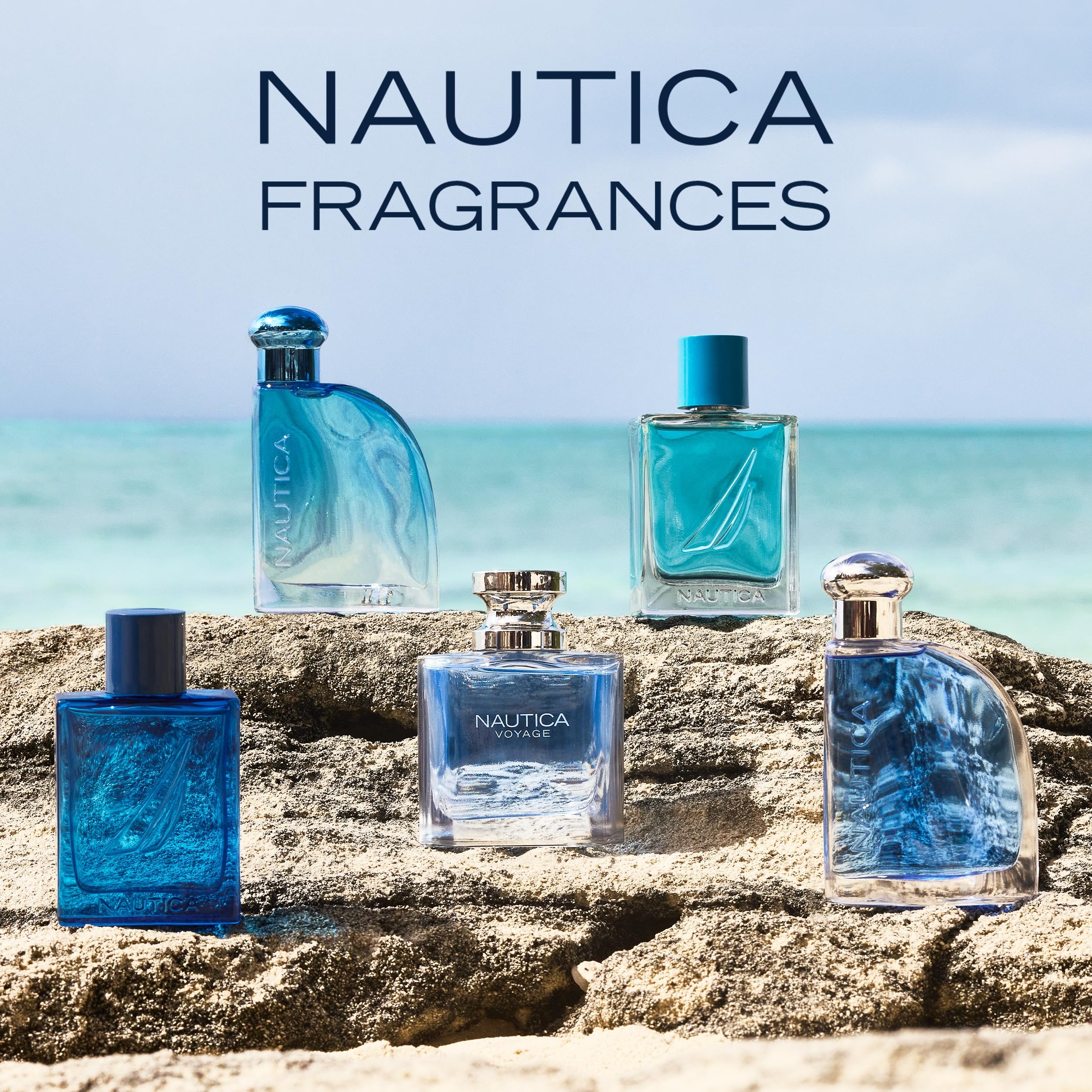 Nautica Voyage Eau de Toilette for Men, 6.7 Fl Ounce (Pack of 1) & Voyage Deodorizing Body Spray for Men - Fresh, Romantic, Fruity Scent