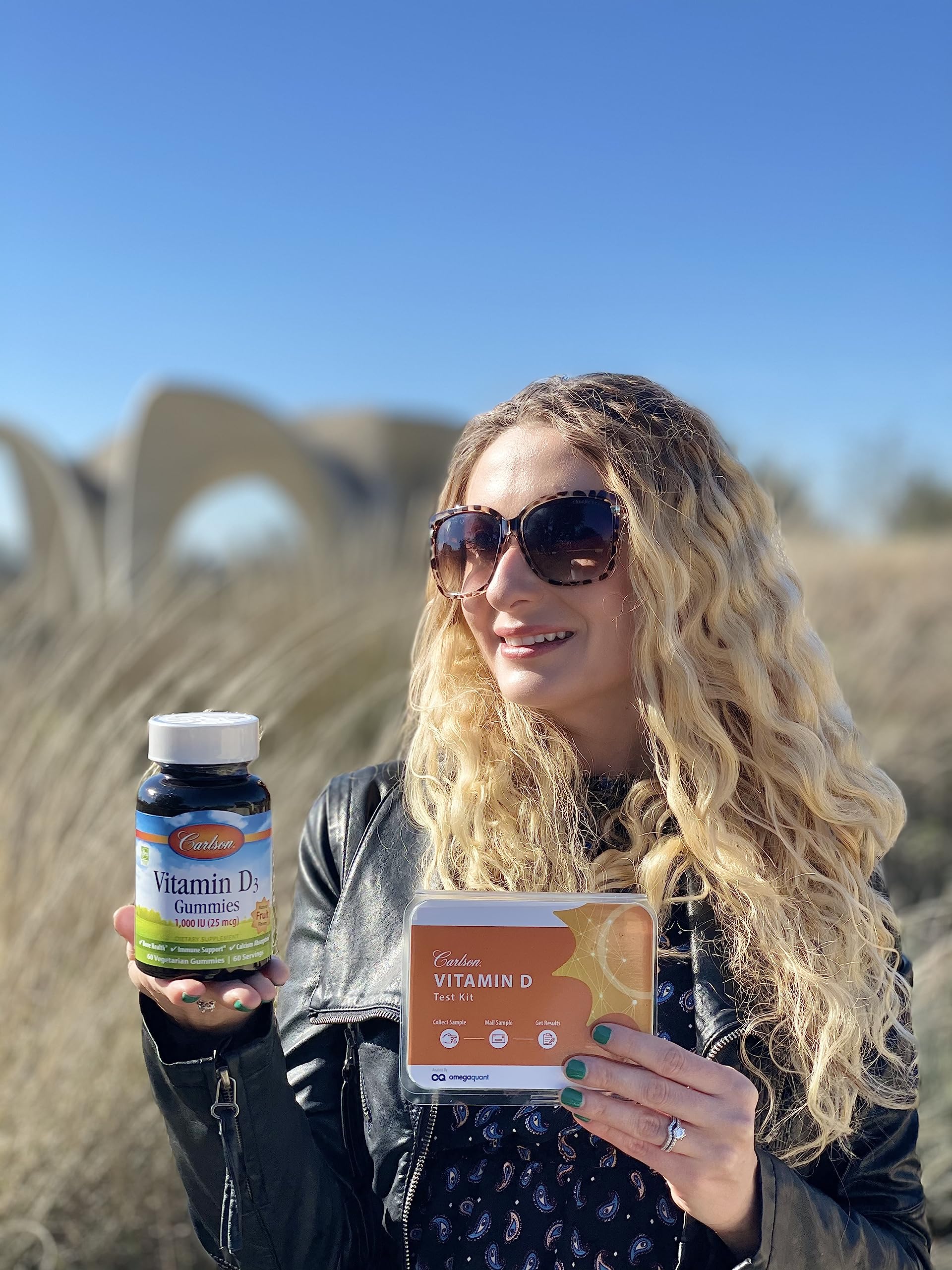 Carlson Vitamin D3 Gummies, 1000 IU (25 mcg), 60 Vegetarian Gummies