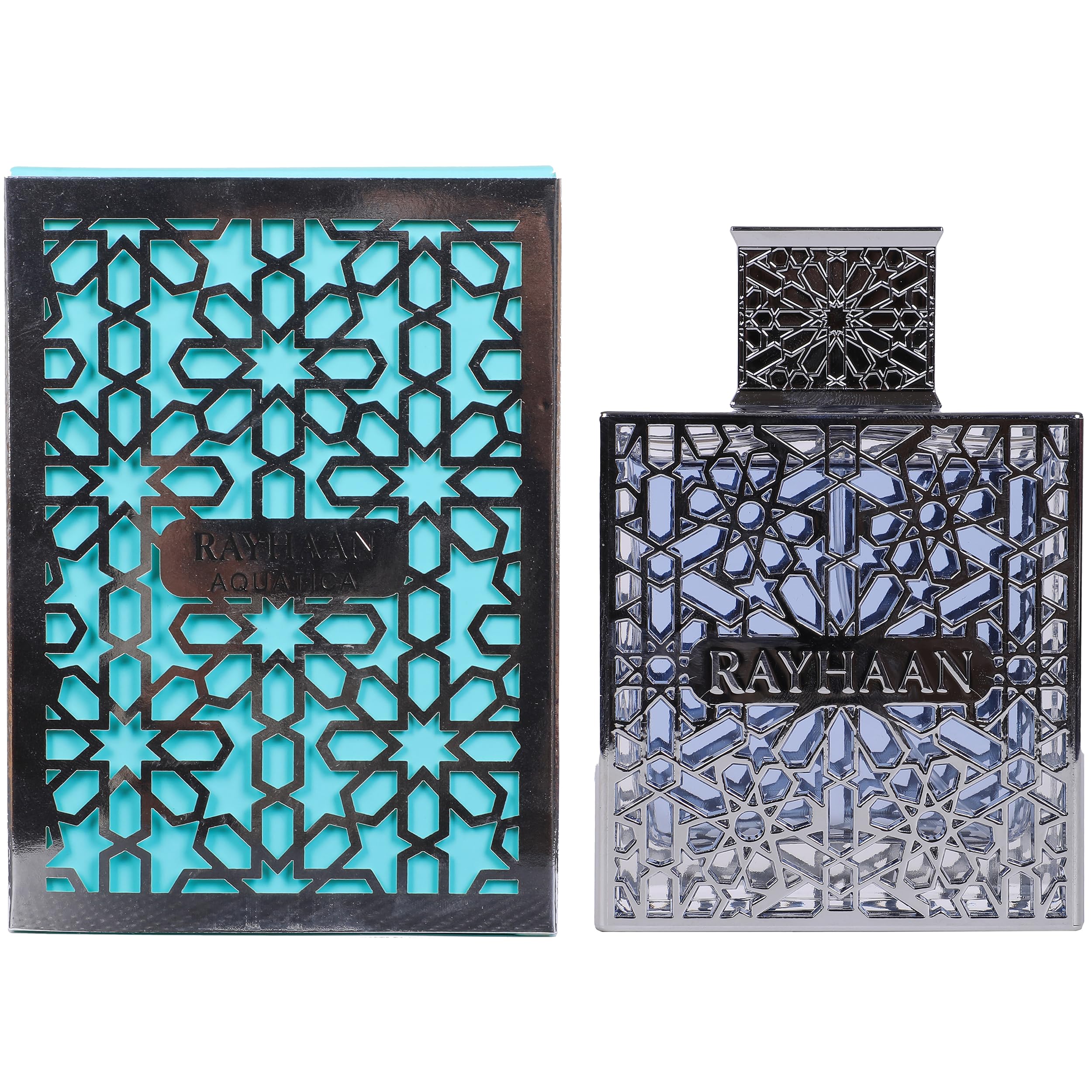 Rayhaan Aquatica – Fresh, Marine, Citrus, Clean – Eau de Parfum Spray Long-Lasting Fragrance for Men, 3.4 Ounce / 100 ml