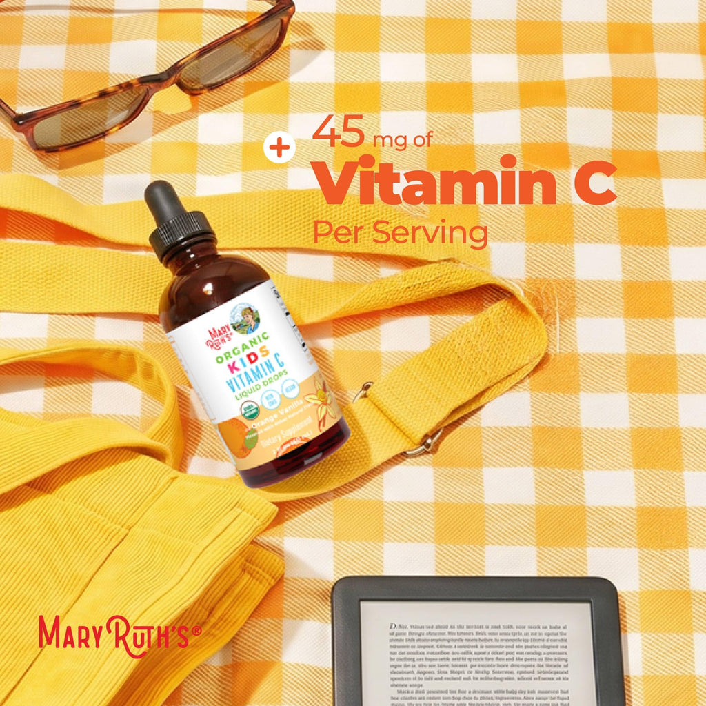 MARYRUTH'S USDA Organic Kids Vitamin C Liquid Drops, Orange Vanilla, 2 oz