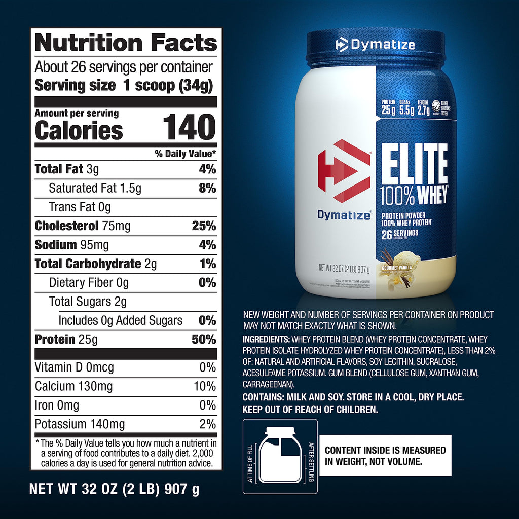 Dymatize Elite 100% Whey Protein Powder, Gourmet Vanilla, 2 Pound Energyze Pre-Workout, Strawberry Lemonade, 30 Servings Bundle