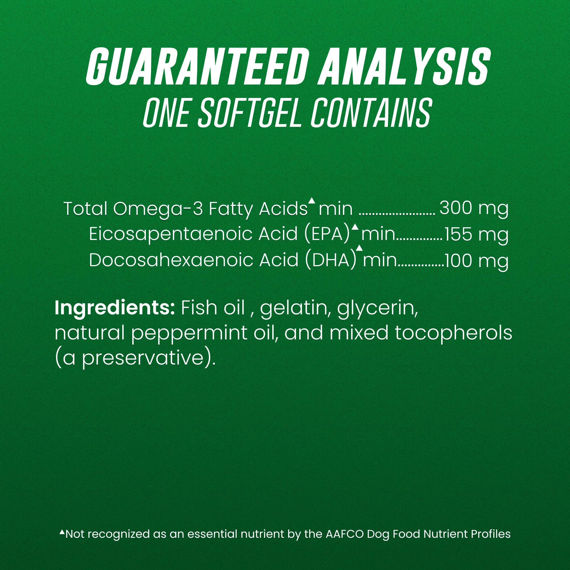 Nutramax Welactin Omega-3 Fish Oil Supplement for Dogs, Softgel Caps, 120ct