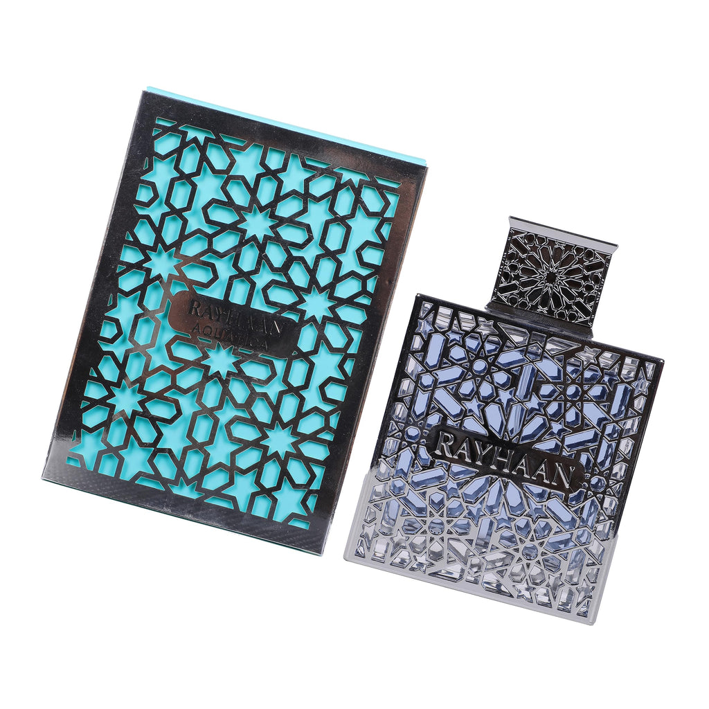 Rayhaan Aquatica – Fresh, Marine, Citrus, Clean – Eau de Parfum Spray Long-Lasting Fragrance for Men, 3.4 Ounce / 100 ml