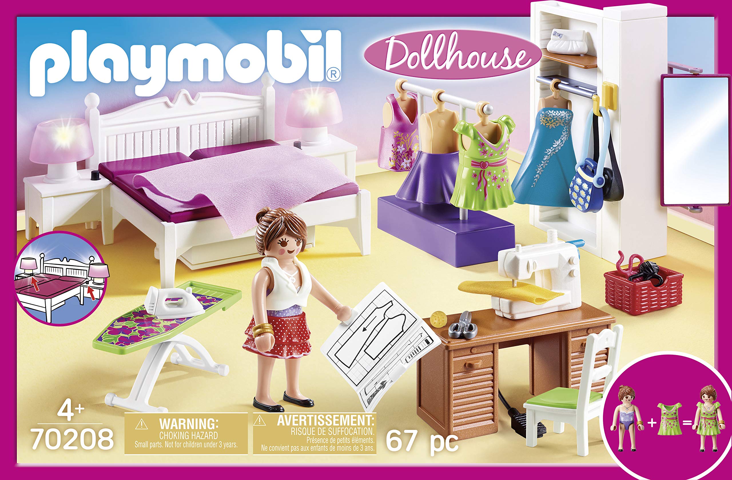 Playmobil Bedroom with Sewing Corner Furniture Pack