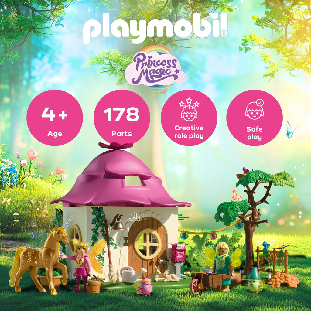 Playmobil Cozy Fairy Home with Golden Unicorn