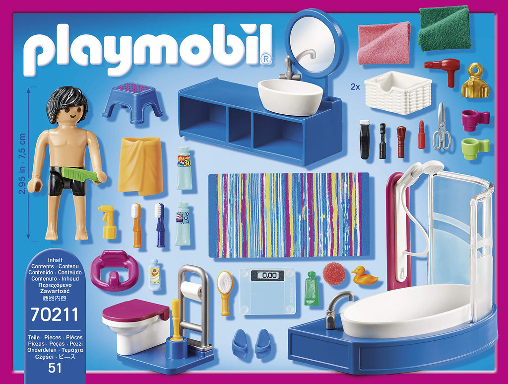 Playmobil Bathroom with Tub Furniture Pack