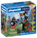 Playmobil | Knights | Dragon Knight Leader | Knight on Horseback with Banner and Companion | Knights Toy for Children Aged 4+ | 72118