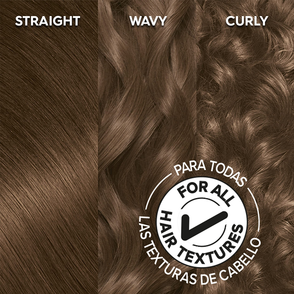 Garnier Olia Hair Color, Ammonia-Free Permanent Hair Dye, Oil-Powered Formula for 100% Gray Coverage and 3x Shinier Hair, Vegan & Cruelty Free, 6.0 Light Brown, 1 Count