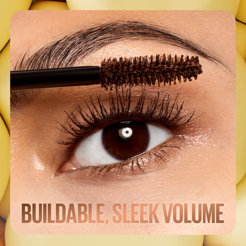 Maybelline The Colossal Bubble Mascara, Buildable Mascara Volume and Length Formula for Bold, Separated, Sleek Lashes, Washable Formula, Copper Brown, 1 Count