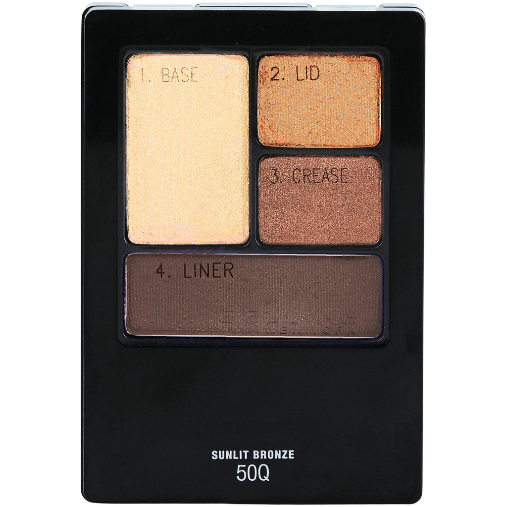 Maybelline New York Expert Wear Eyeshadow Quads, Sunlit Bronze, 0.17 oz.