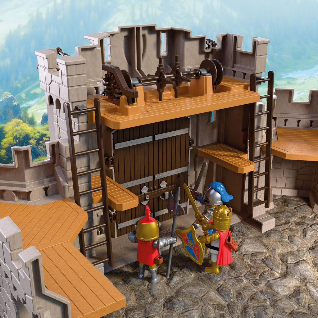 Playmobil | Knights | Large Lion Knights Castle | Castle with Drawbridge, Cannons & Trapdoor | Knights Castle Toy for Children Aged 4+ | 72112