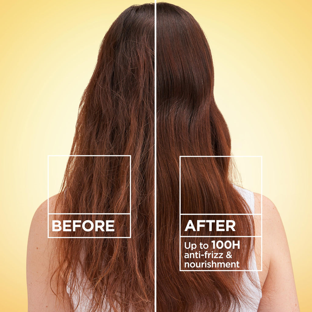 Garnier Whole Blends Hair Honey Milk 450F Heat Protectant Spray, For All Hair Types With Up To 100 Hrs of Frizz Control, 8.5 Fl Oz, 2 Count