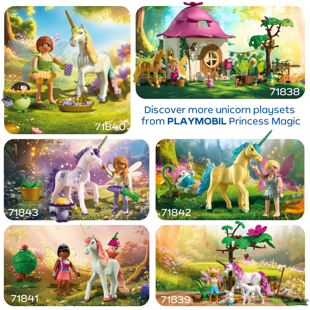 Playmobil Cozy Fairy Home with Golden Unicorn