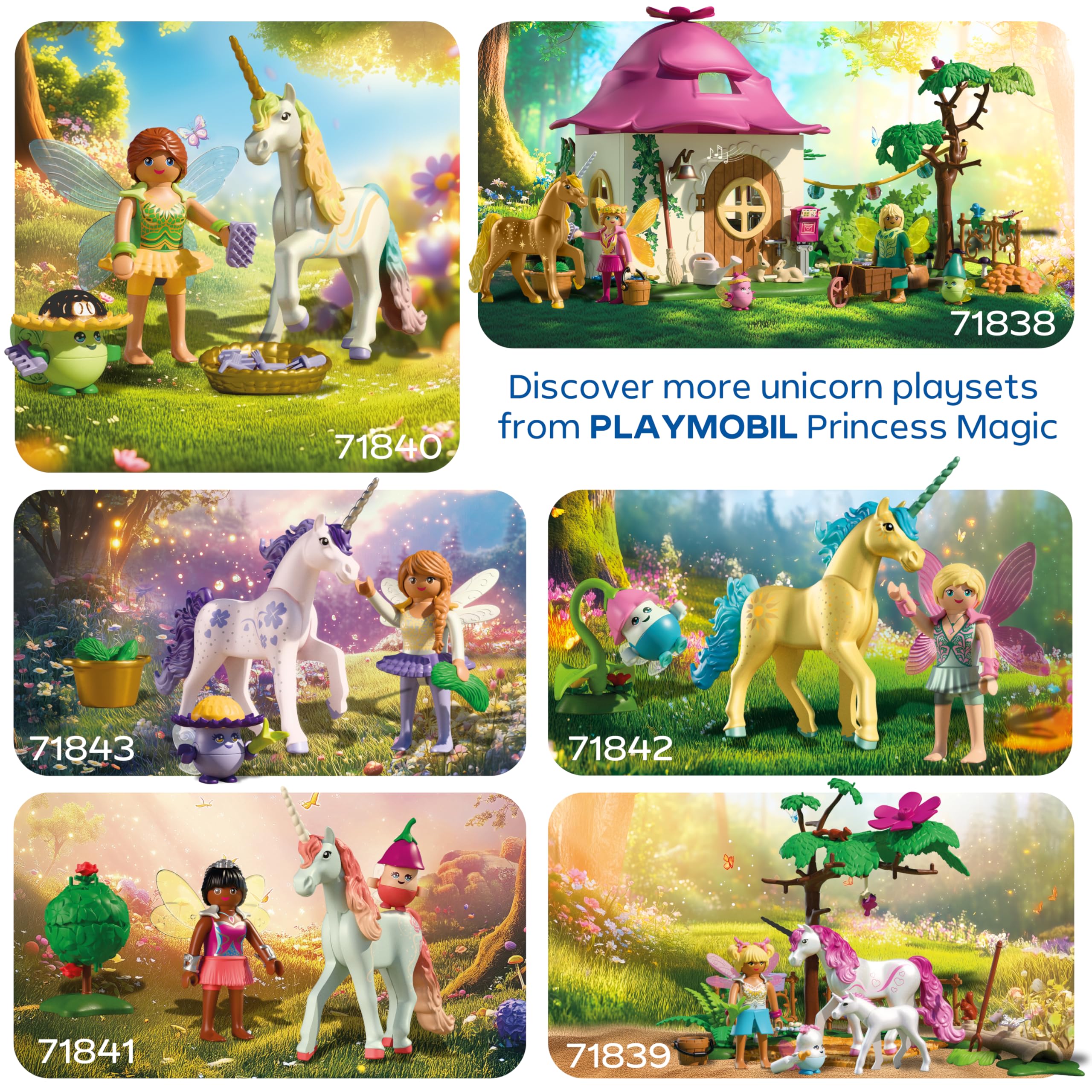Playmobil Cozy Fairy Home with Golden Unicorn