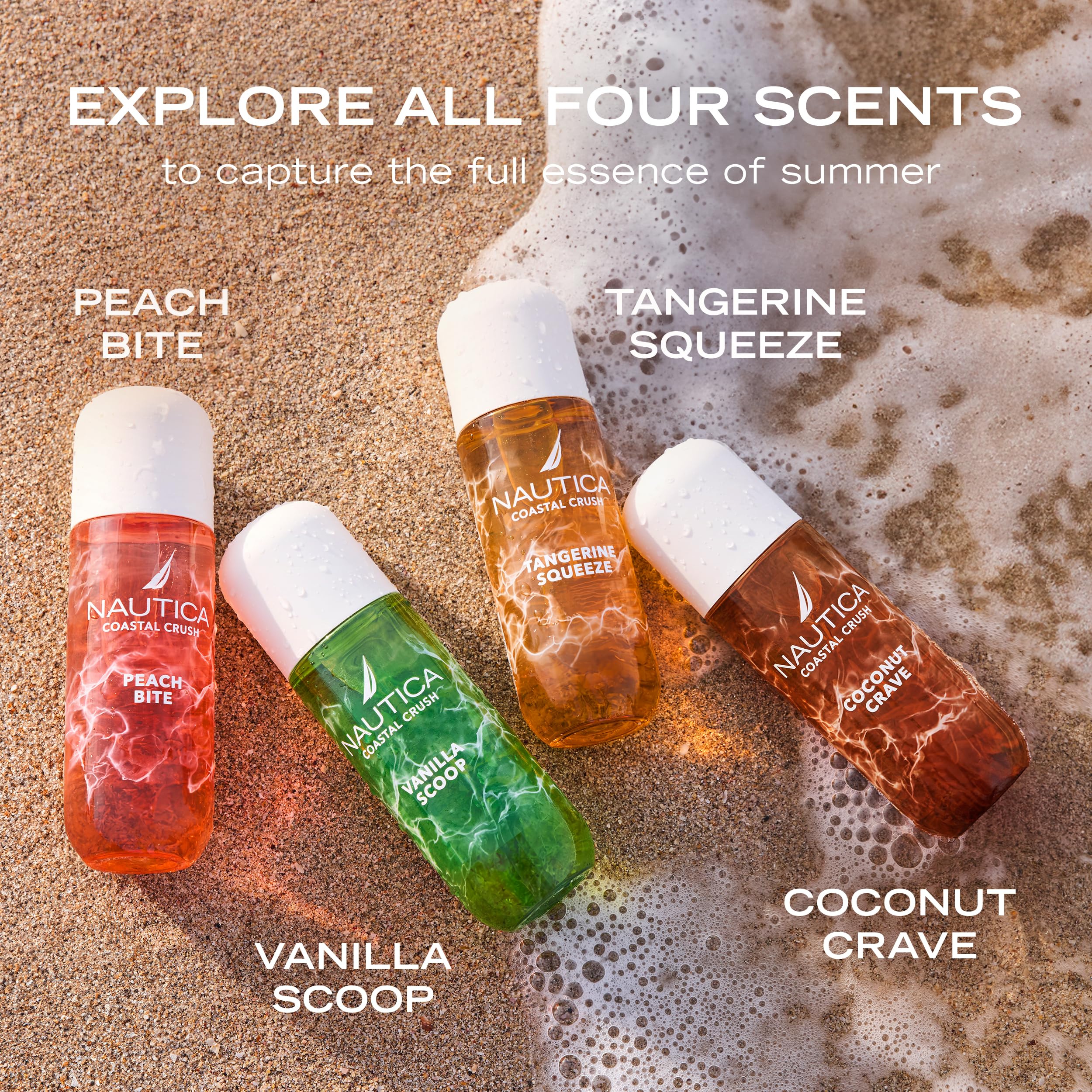 Nautica Vanilla Scoop, a Decadent Gourmand Hair & Body Mist for Women, Notes of Pistachio, Cherry Blossom, and Vanilla, Long Lasting, 8.0 fl oz