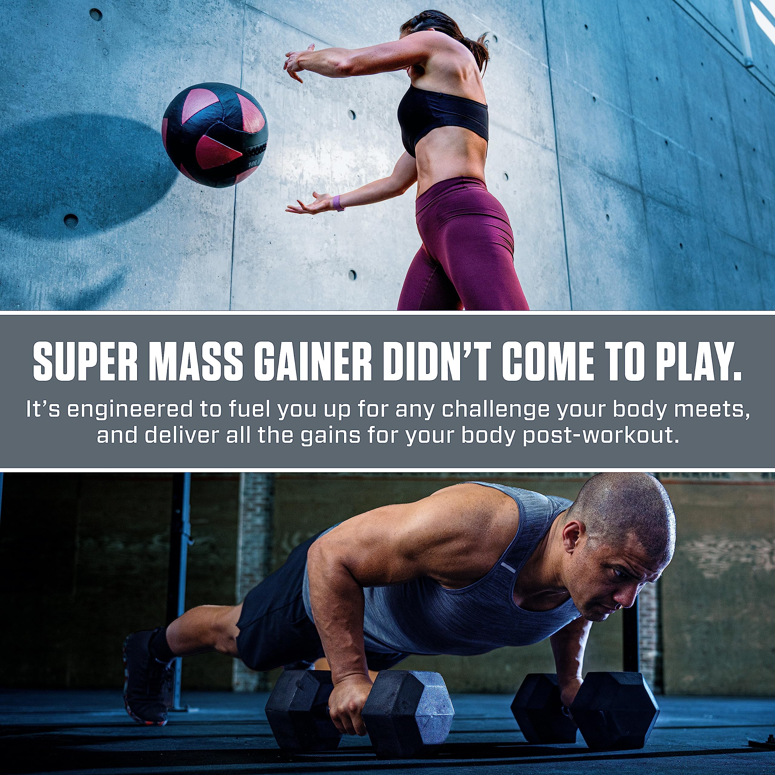 Dymatize Super Mass Gainer Protein Powder, Rich Chocolate, 52g Protein, 1g Creatine, 1280 Calories, 10.7g BCAAs, 245g Carbs, Contains Whey Protein Powder, Isolate, and Casein (8 Servings)