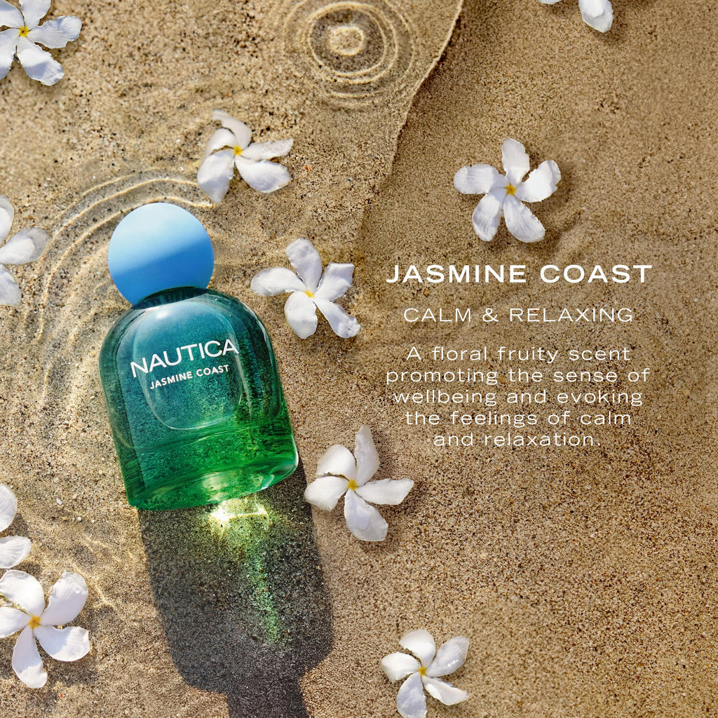 Nautica for Her Jasmine Coast Body Mist, 8.4 Fl Oz (Pack of 1), Notes of Pear, Jasmine, and Musk, Women's Fragrance, Long Lasting, Mood-Boosting Fragrance, Vegan Formula